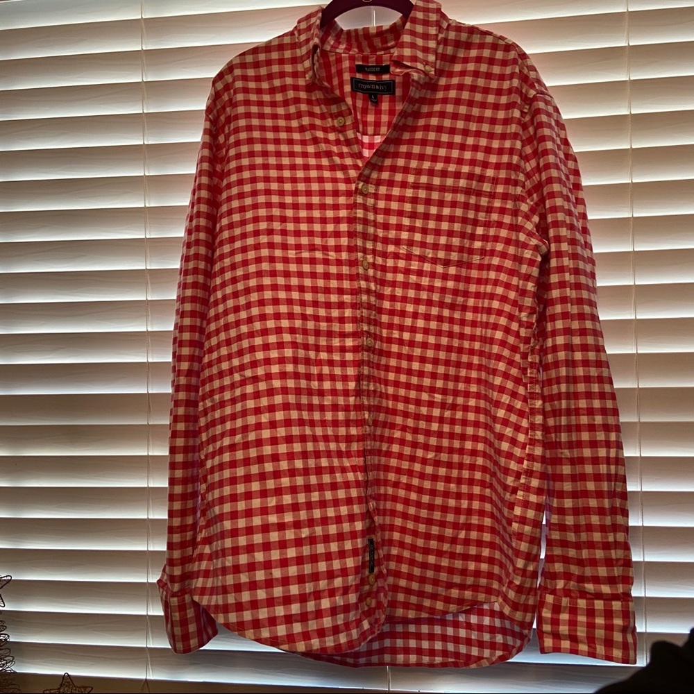 🎁Crown & Ivy Red Plaid Shirt